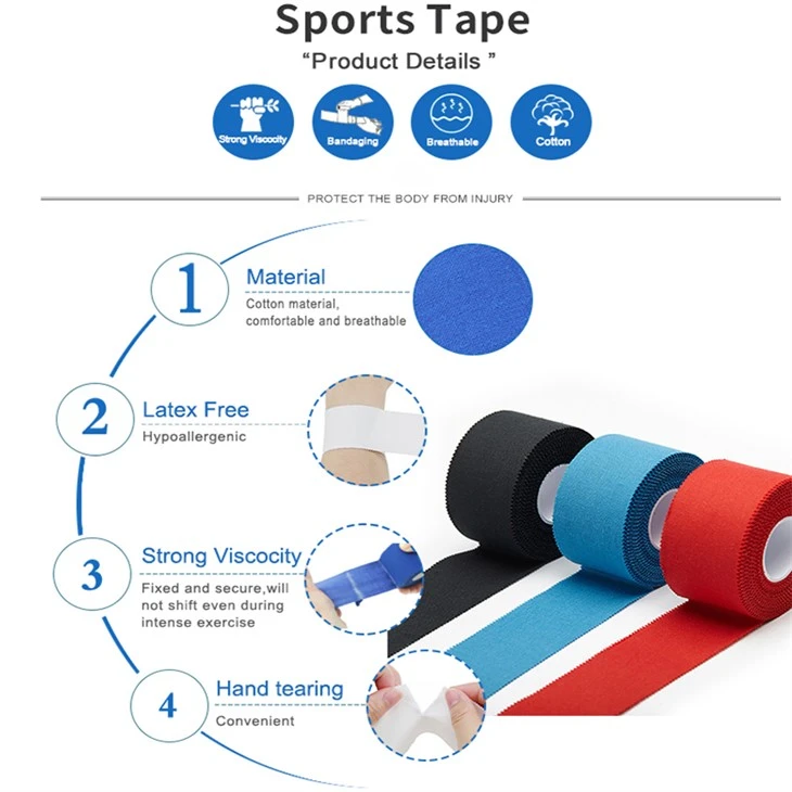 blue sports tape