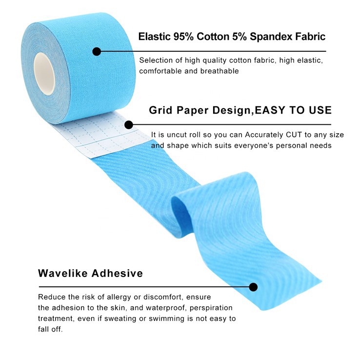 kinesiology tape uncut roll blue